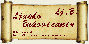 Ljupko Bukovičanin vizit kartica
